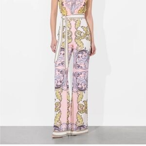 Alice + Olivia Pink and Cream Baroque Jumpsuit